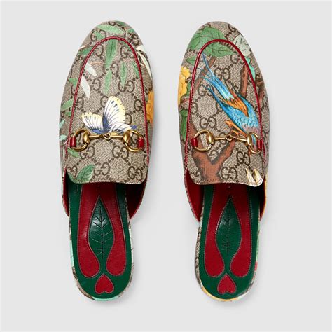 gucci princetown loafer in tian garden print size 39|Gucci Women's Princetown Leather Slippers .